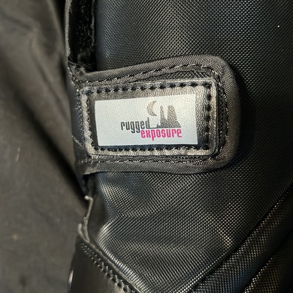 RUGGED EXPOSURE YOUTH KIDS BLACK SNOW BOOTS WITH VELCRO CLOSING - WINTER BOOTS - Picture 4 of 7